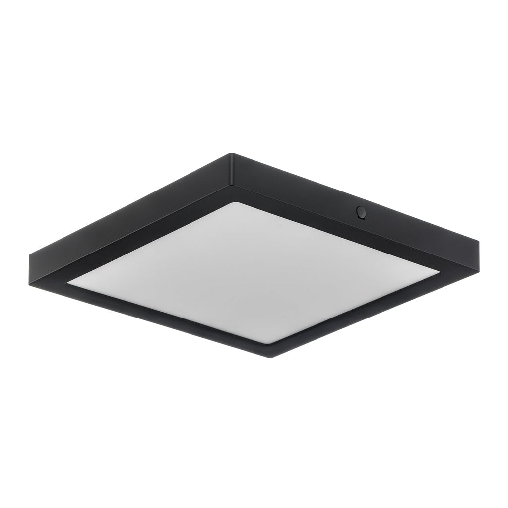 Montert LED-panel Abia svart 30x30 cm 22W 2700K varmhvit i tak