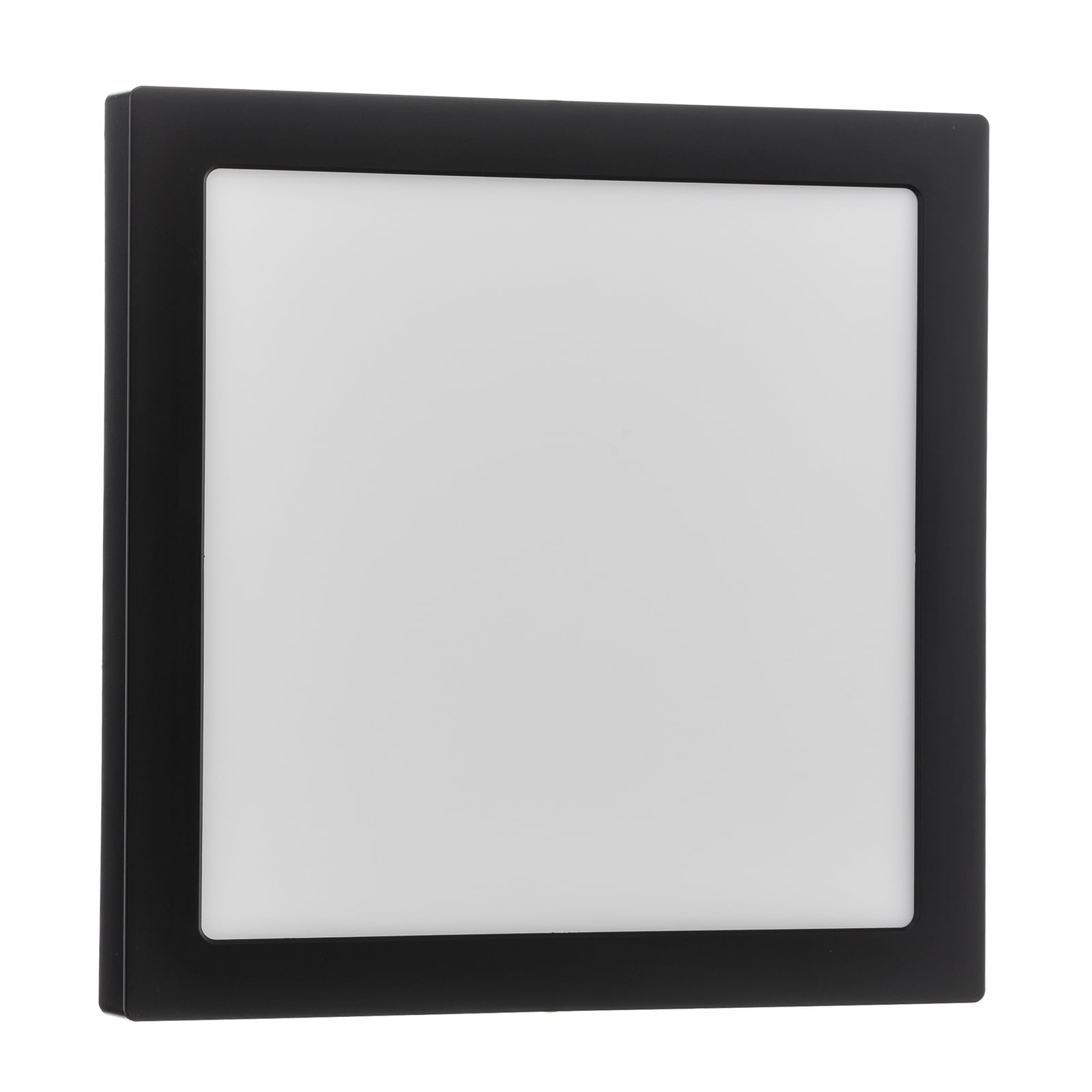 LED-panel Abia svart 30x30 cm 22W 2700K varmhvit lysdetalj