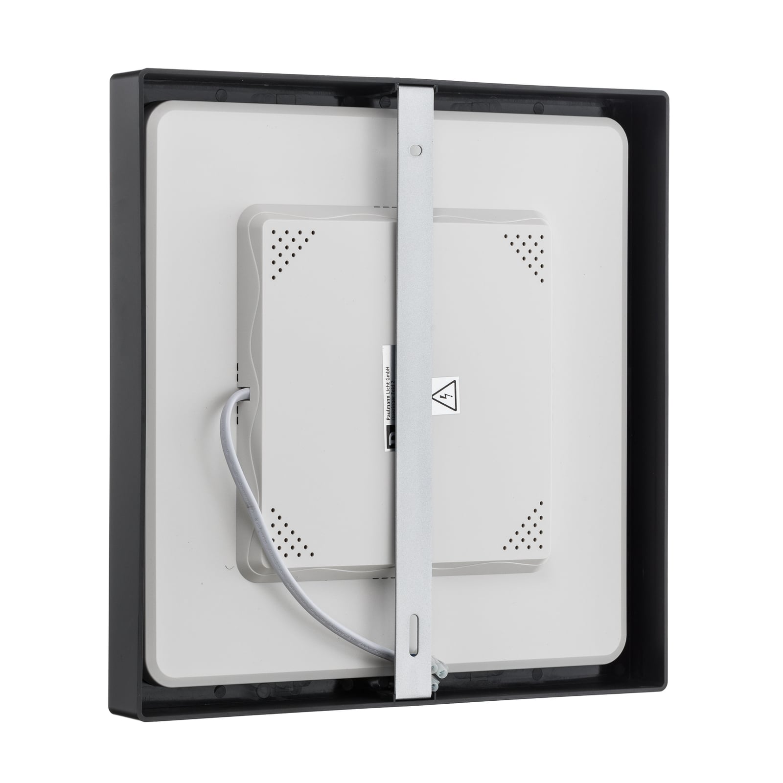 LED-panel Abia svart 30x30 cm 22W 2700K varmhvit monteringsdetalj