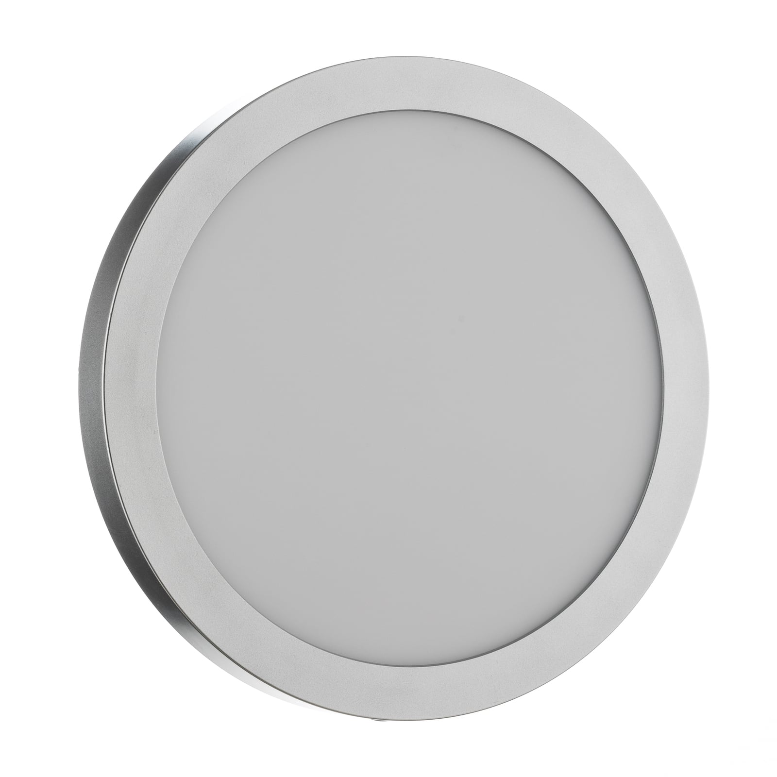 LED-panel Abia taklampe Ø30 cm 22W varmhvit matt krom lys utslått