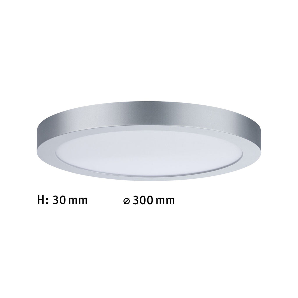 LED-panel Abia taklampe Ø30 cm 22W varmhvit matt krom installasjon
