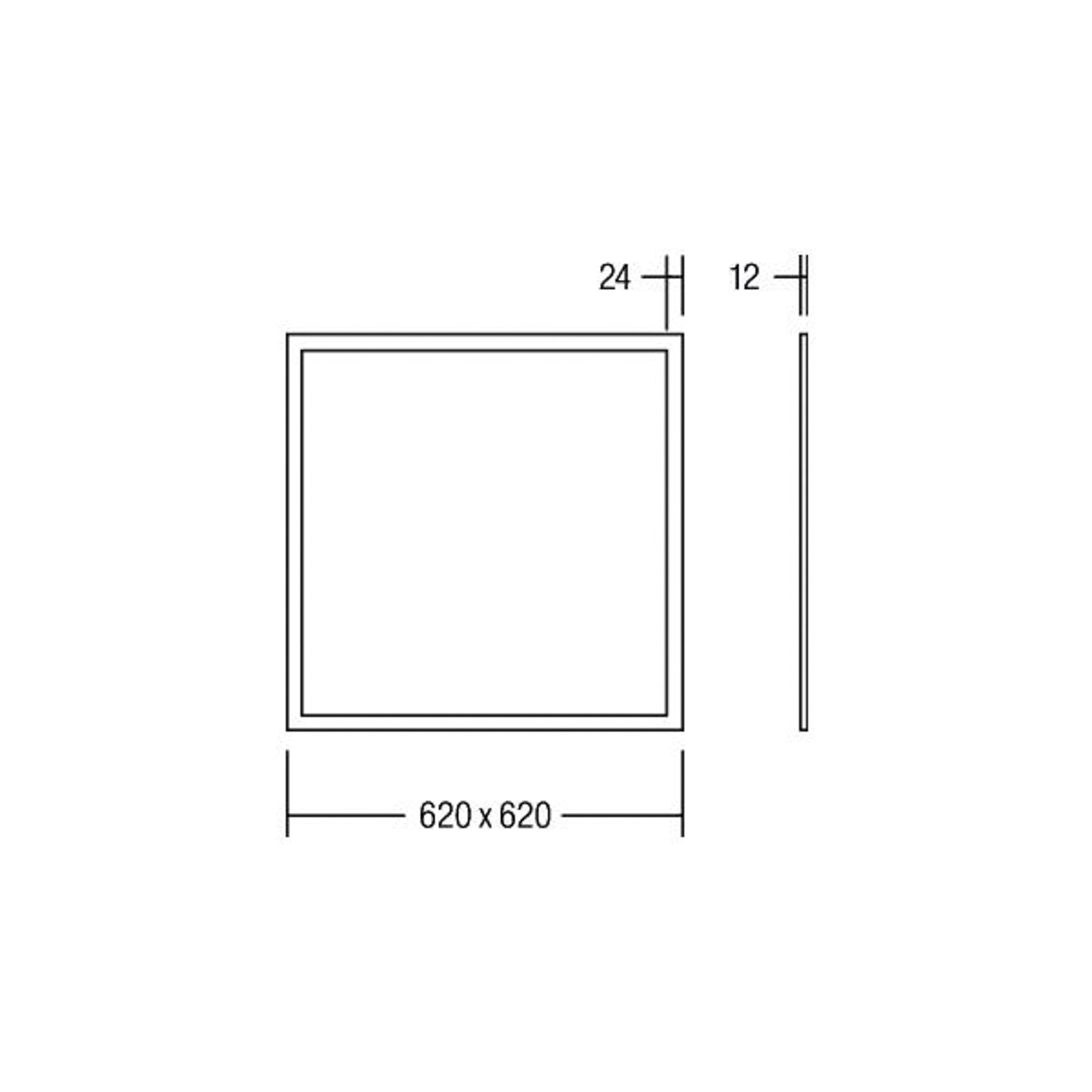 LED-panel Ailis opal 62x62 cm bakside