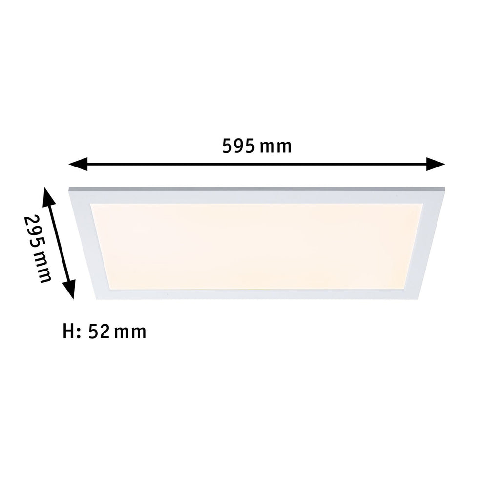 LED-panel Amaris 60x30 cm RGBW Zigbee dimbar hvit smart home integrasjon