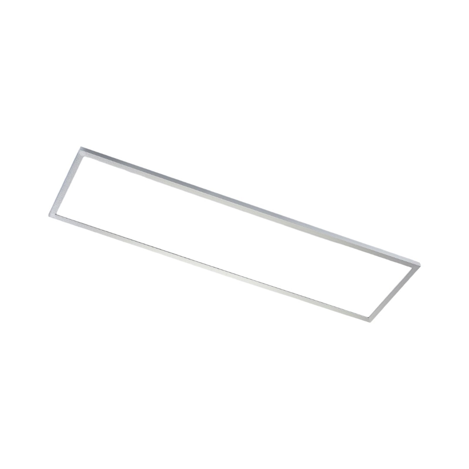 LED-panel Arthur sølv 120x30 cm montert i tak