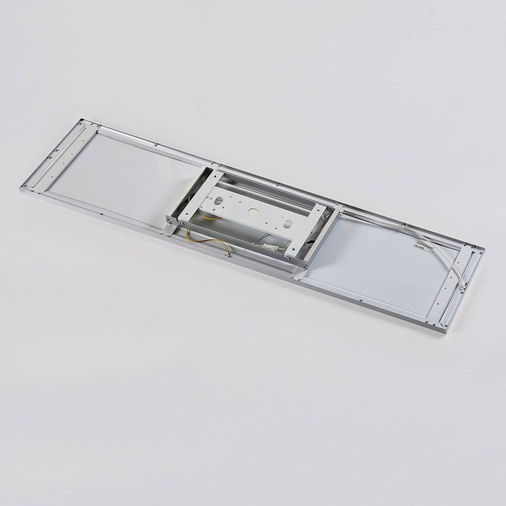 LED-panel Arthur sølv 120x30 cm i rom