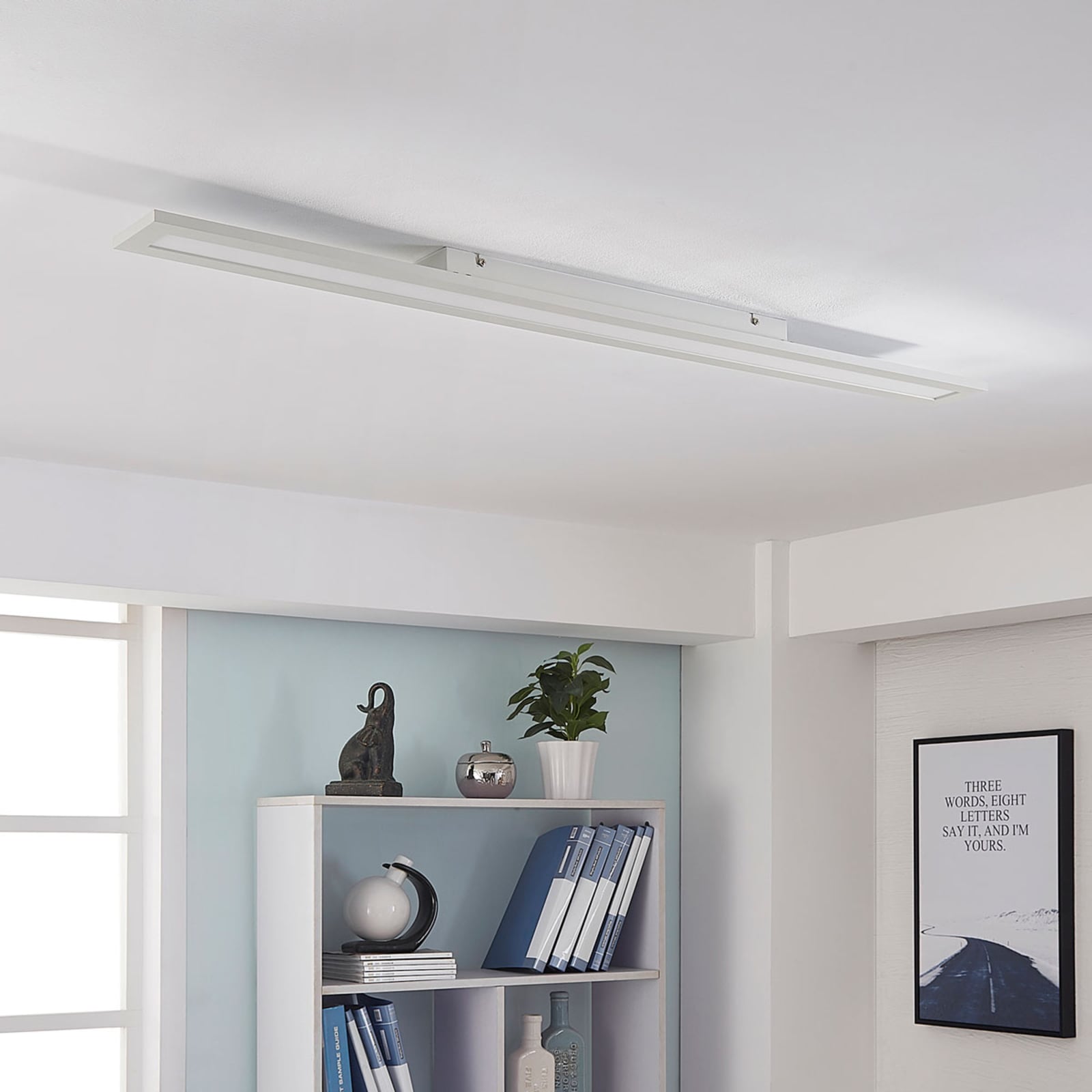 LED-panel Arya dimbar 120 cm detalj av fjernkontroll