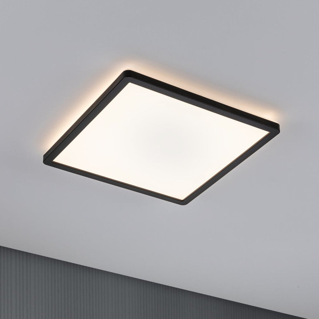 LED-panel Atria Shine 29x29 cm 16W varmhvit svart forside