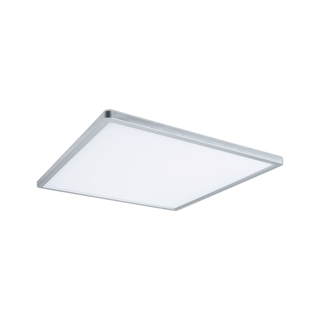 Detalj av LED-panel Atria Shine 3-step dimbar matt krom 42x42 cm 22W