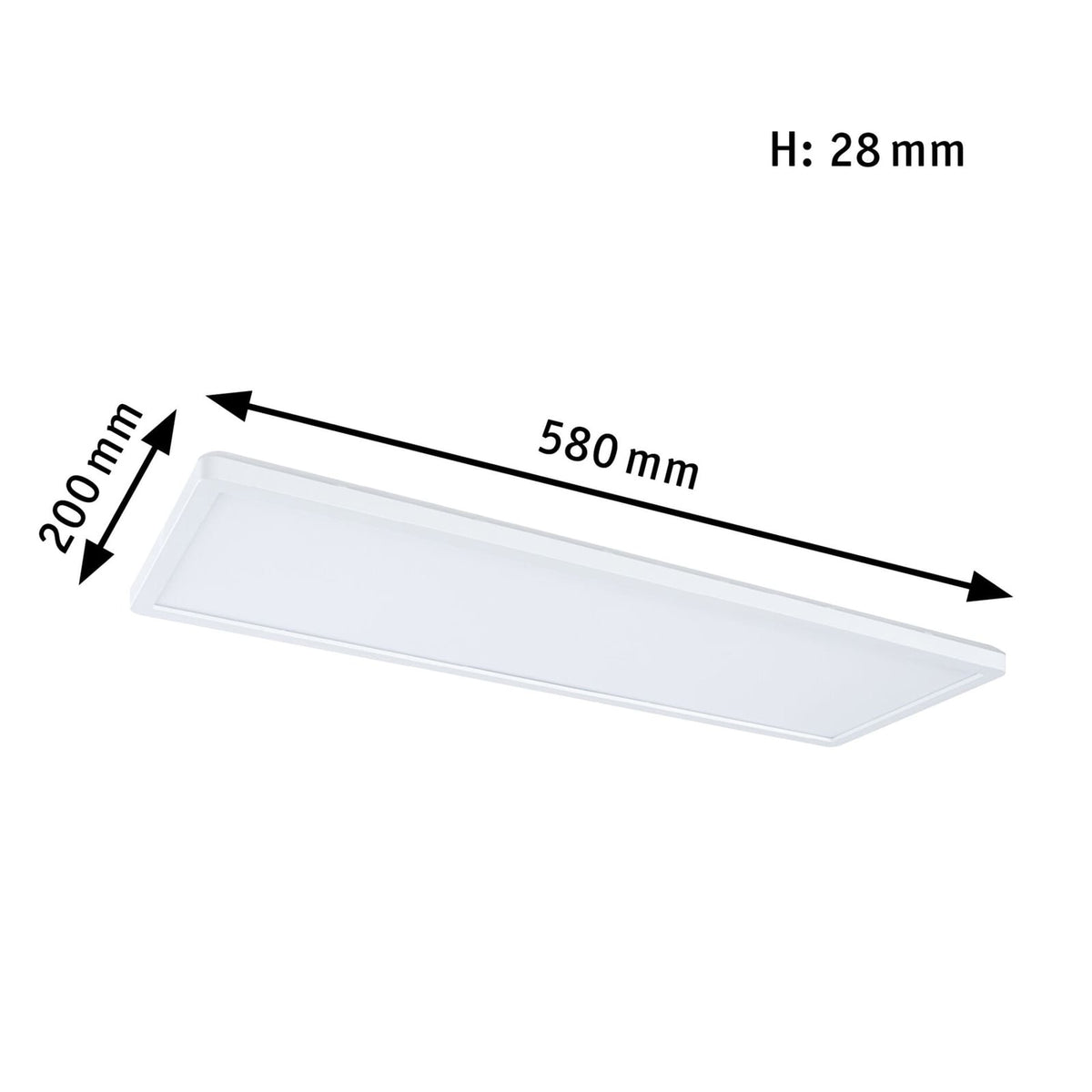 LED-panel Atria Shine hvit nøytralhvit 58x20 cm 22W detalj