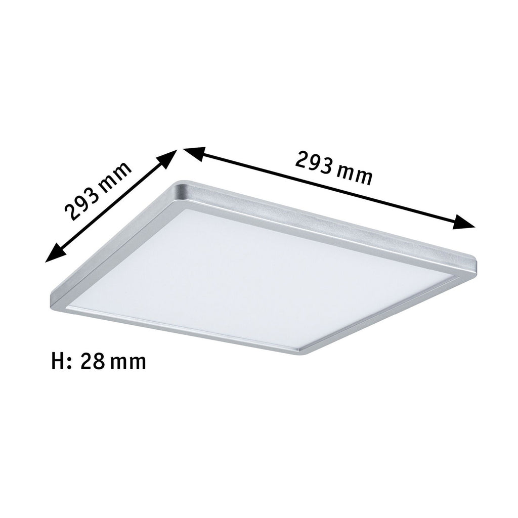 LED-panel Atria Shine krom 29x29 cm 16W nøytralhvit detalj
