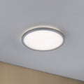 LED-panel Atria Shine rund Ø29 cm 16W krom matt varmhvit forfra