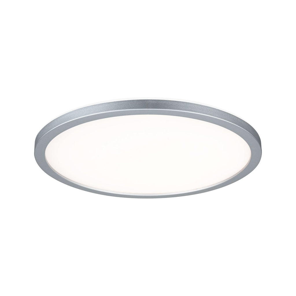 LED-panel Atria Shine rund Ø29 cm 16W krom matt varmhvit bakside