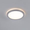 LED-panel Atria Shine rund krom matt Ø19 cm forfra