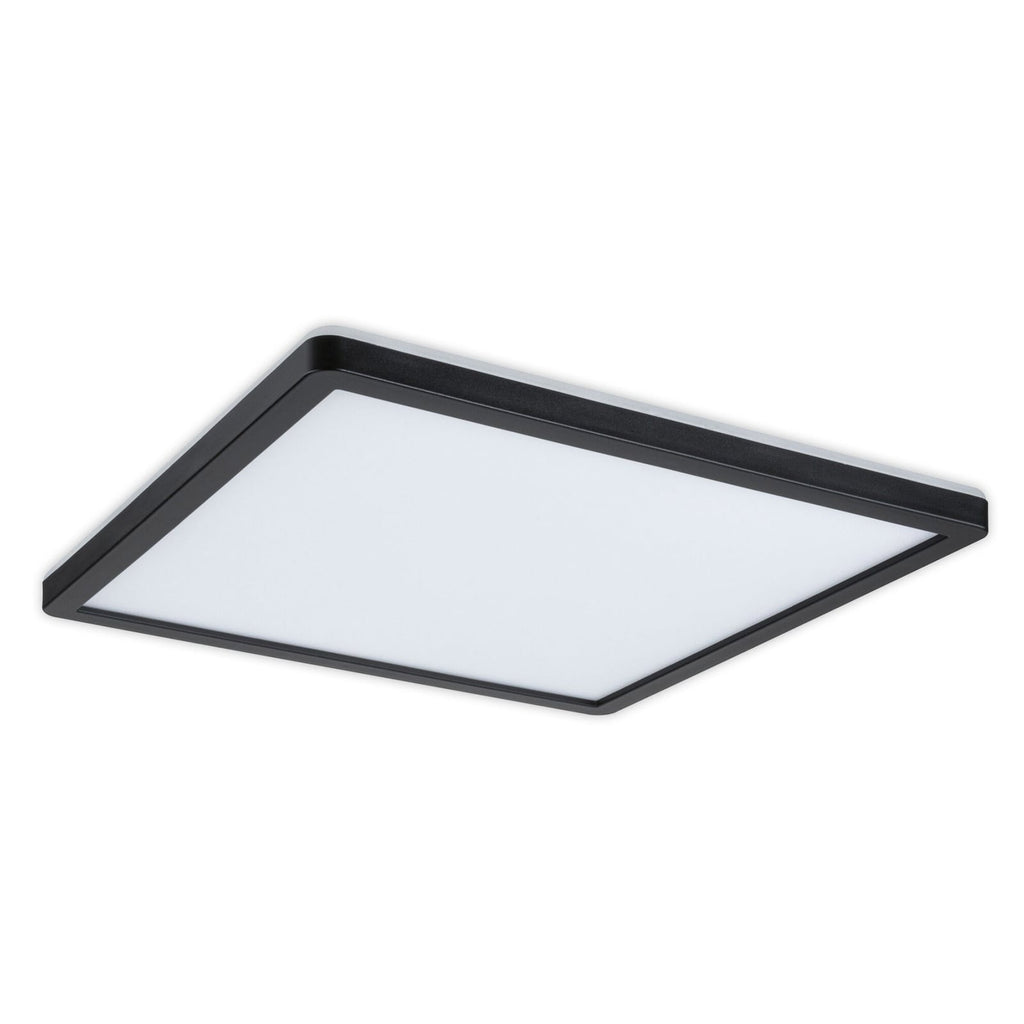 LED-panel Atria Shine svart Paulmann bakside og tilkobling