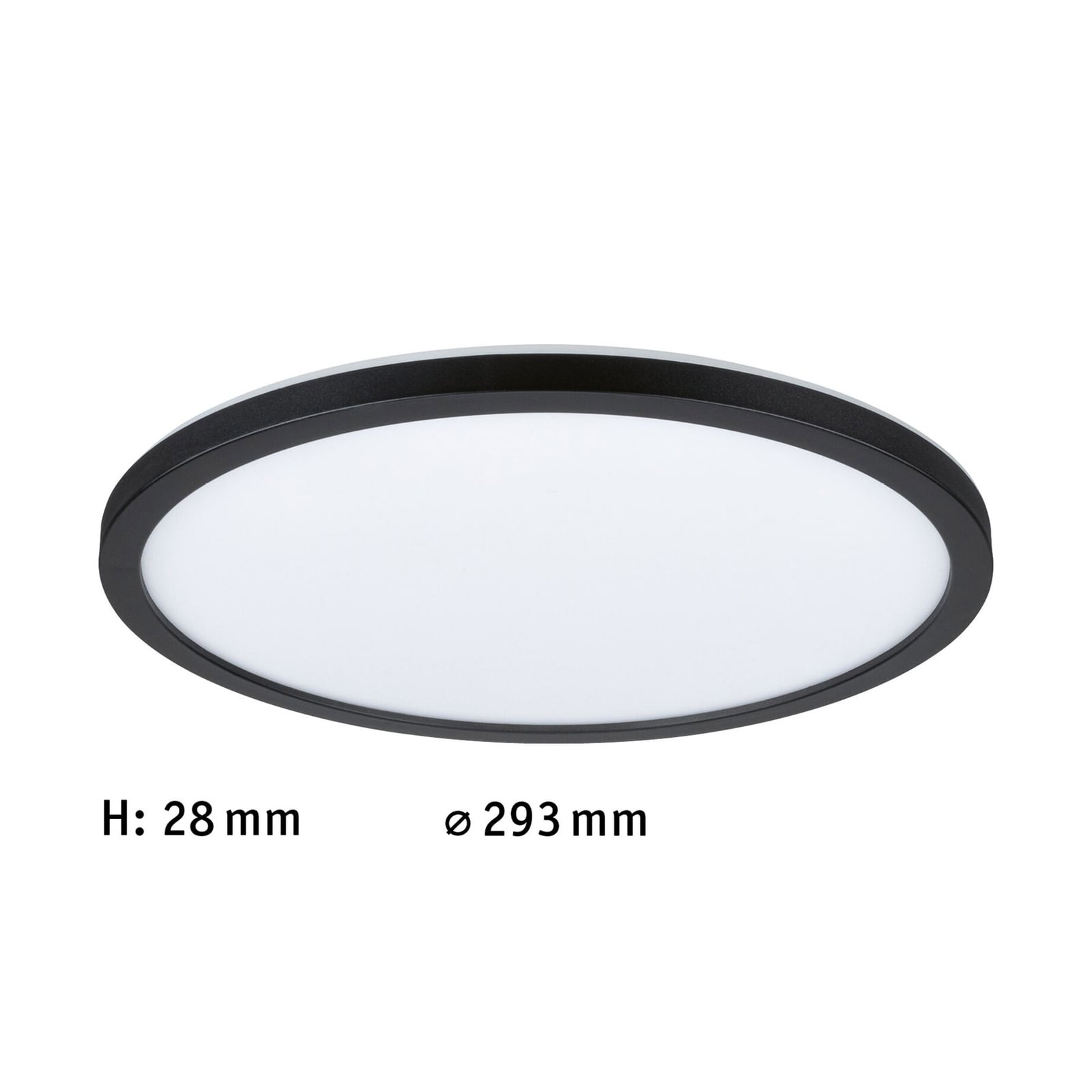 LED-panel Atria Shine taklampe svart nærbilde