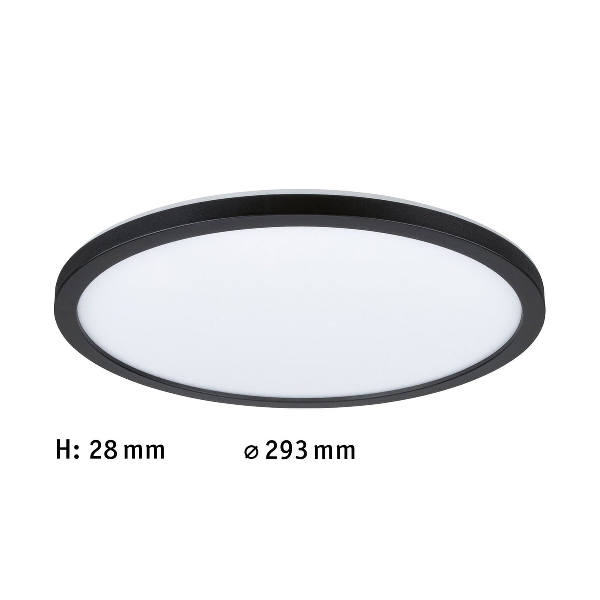 LED-panel Atria Shine taklampe svart nærbilde