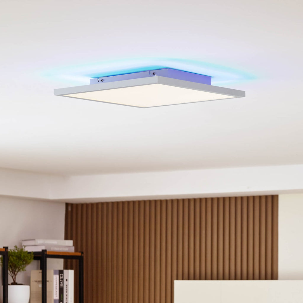 LED-panel Brenda 40x40 cm CCT RGB med fjernkontroll forfra
