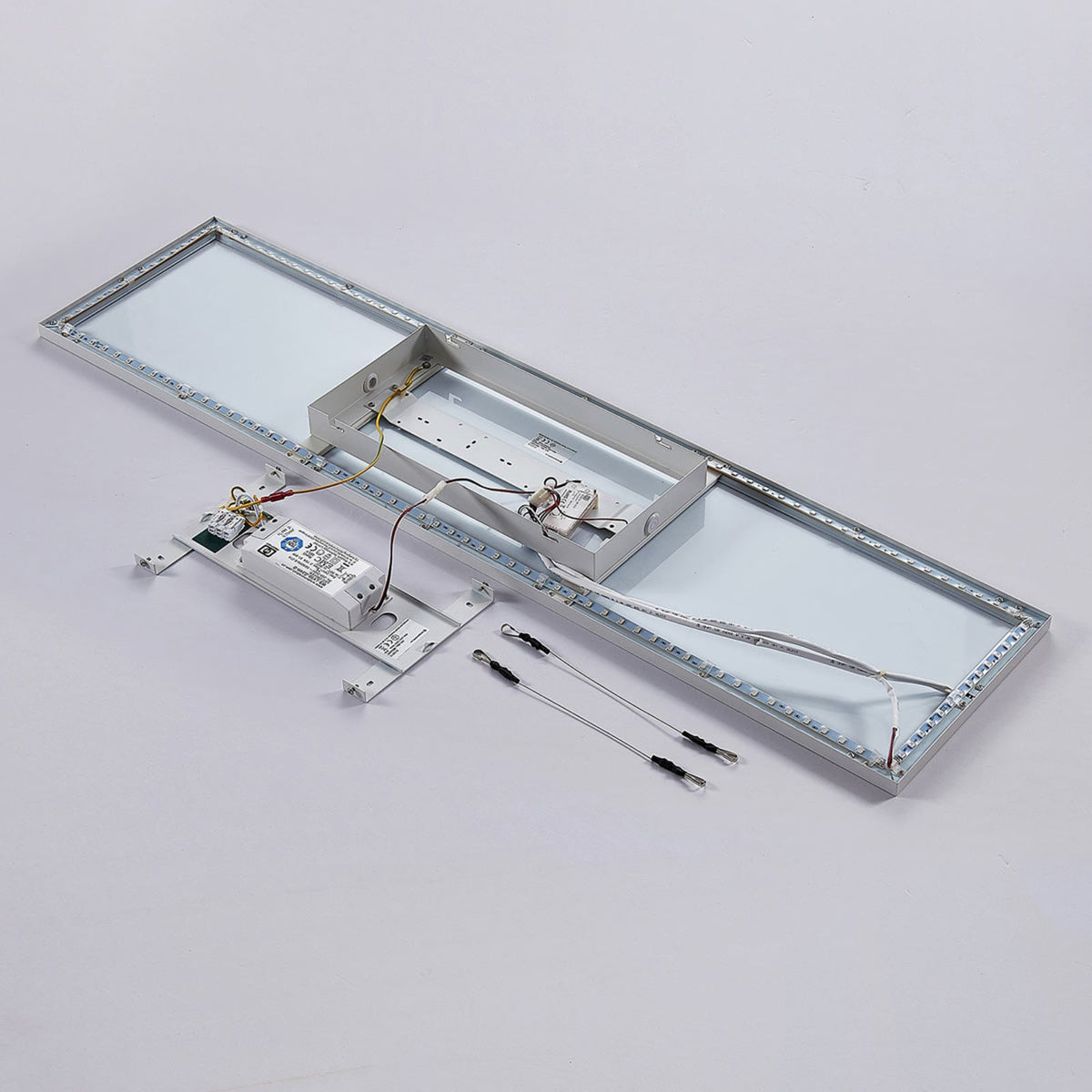 LED-panel Brenda CCT RGB dimbar 120x30 cm monteringsdetalj