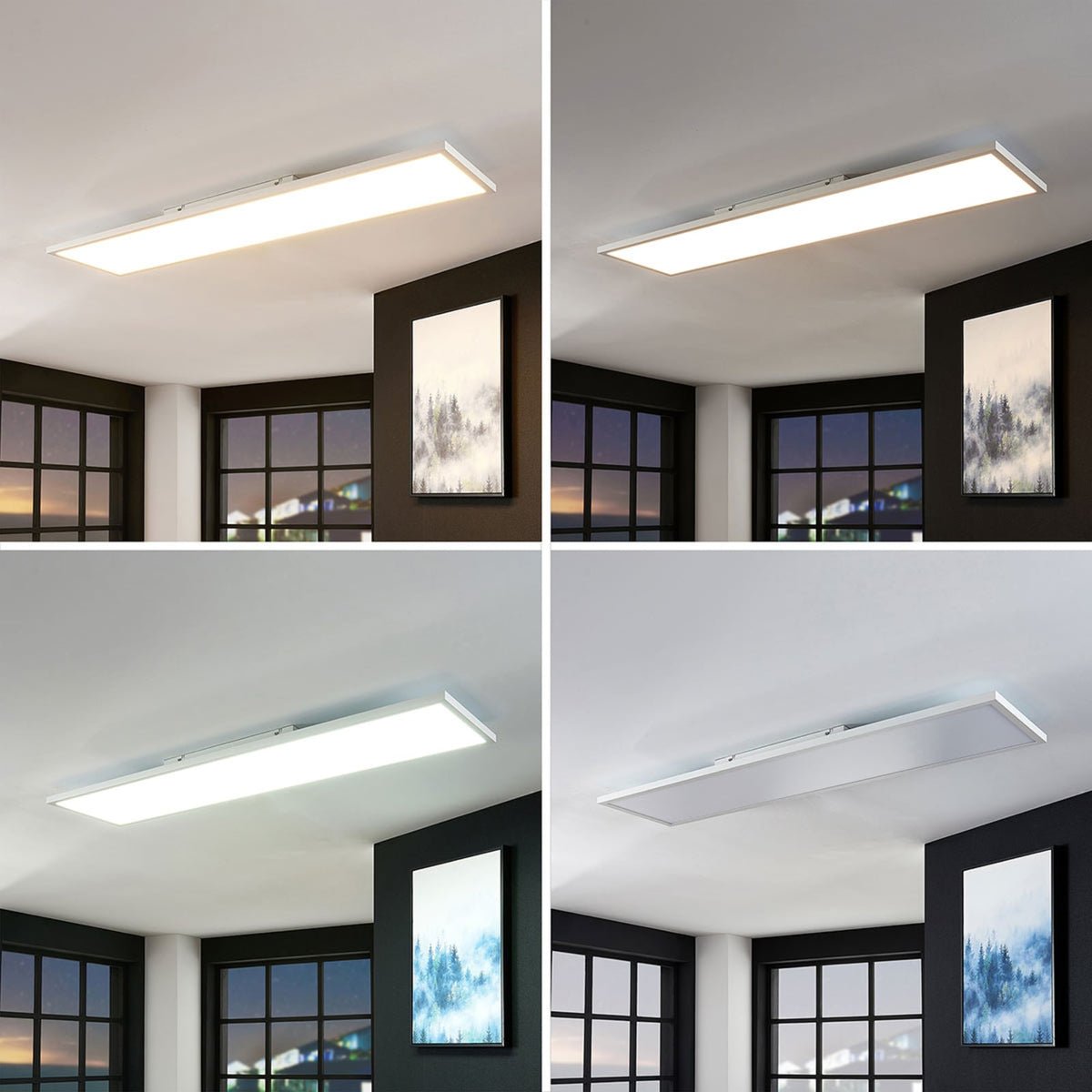 LED-panel Brenda CCT RGB dimbar 120x30 cm med RGB-lys