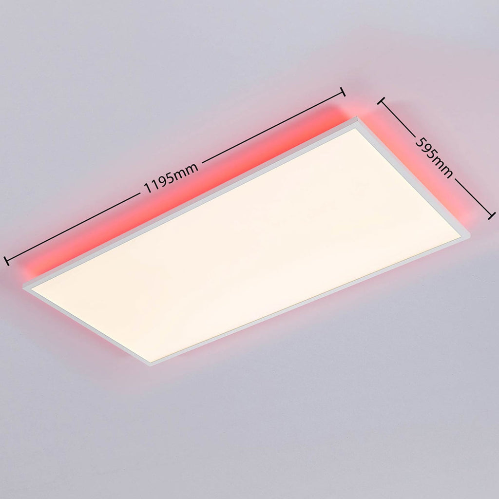 LED-panel Brenda dimbar hvit 120x60 cm 75W CCT RGB monteringsdetalj