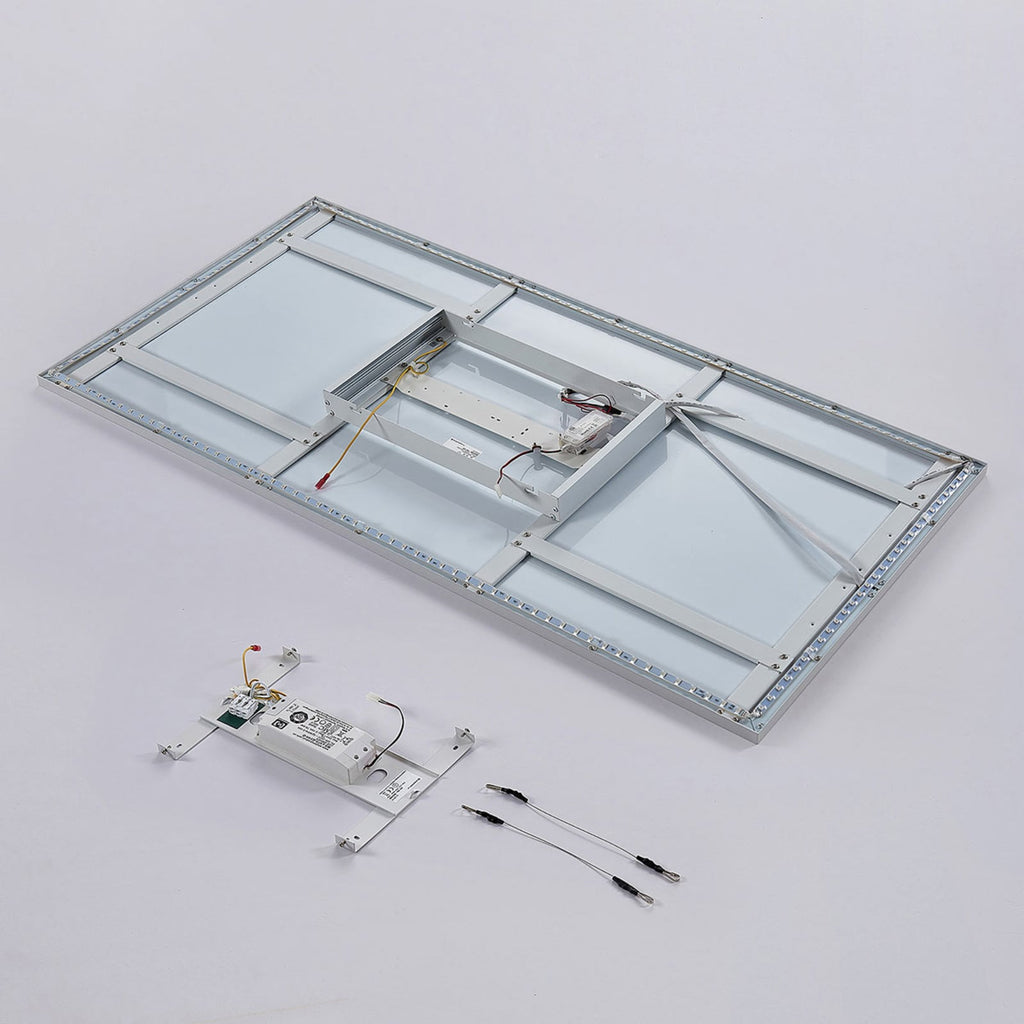 LED-panel Brenda dimbar hvit 120x60 cm 75W CCT RGB med RGB-lys