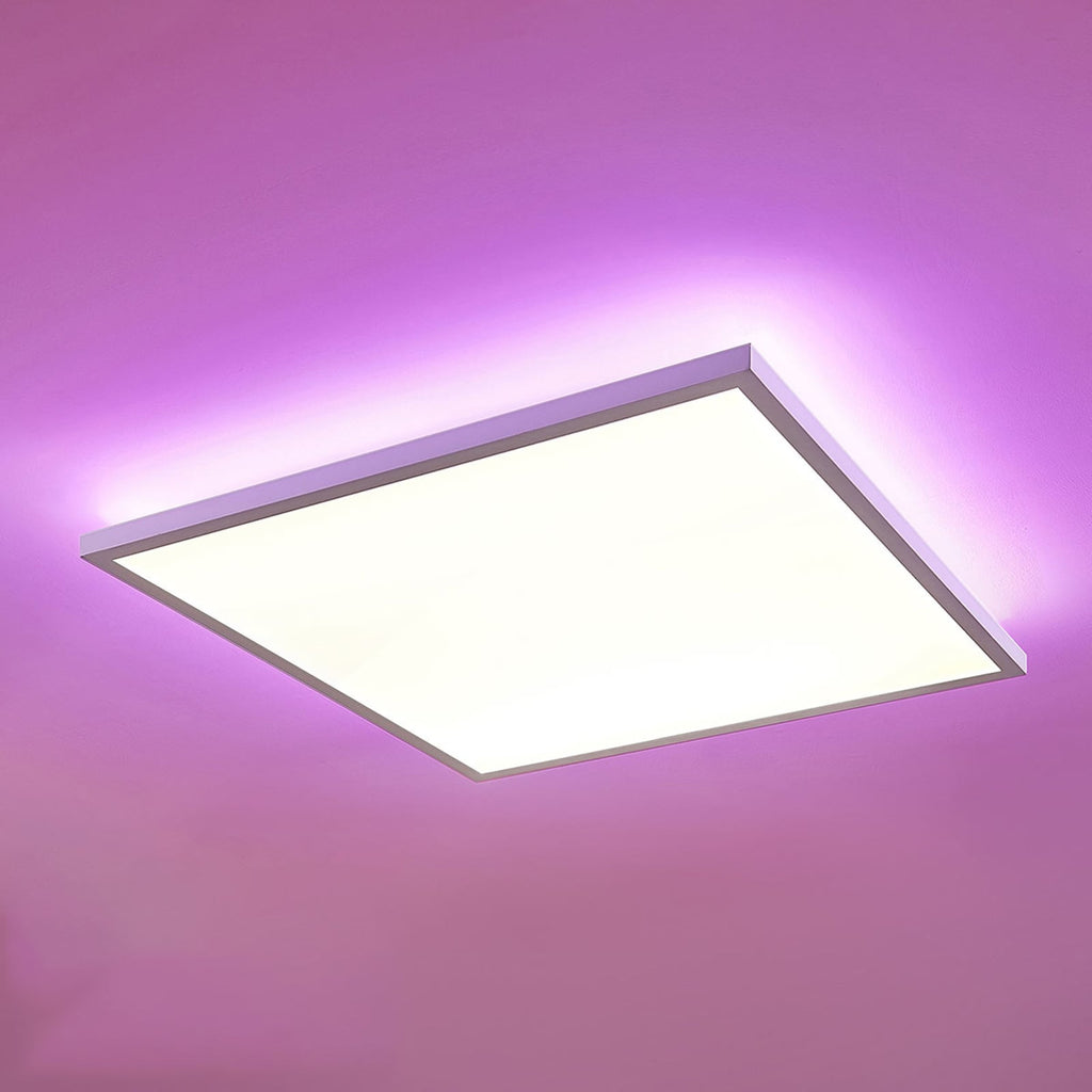 LED-panel Brenda dimbar hvit 60x60 cm CCT RGB fjernkontroll forfra