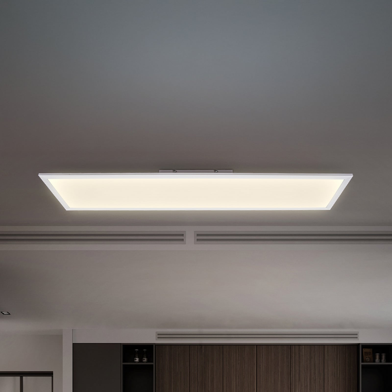 LED-panel Brian CCT dimbar hvit 100x25 cm forfra