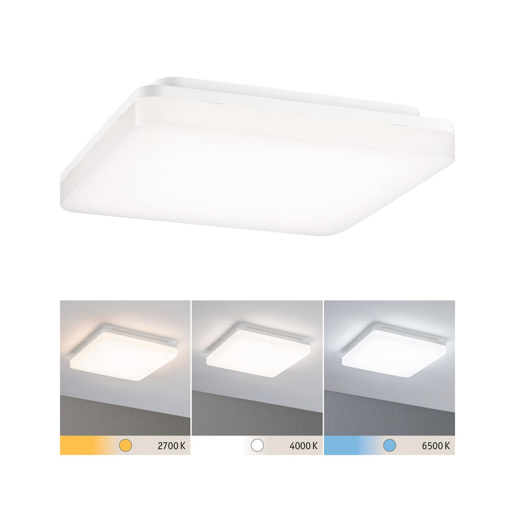 LED panel Cela kvadratisk 28x28 cm hvit IP44 forfra