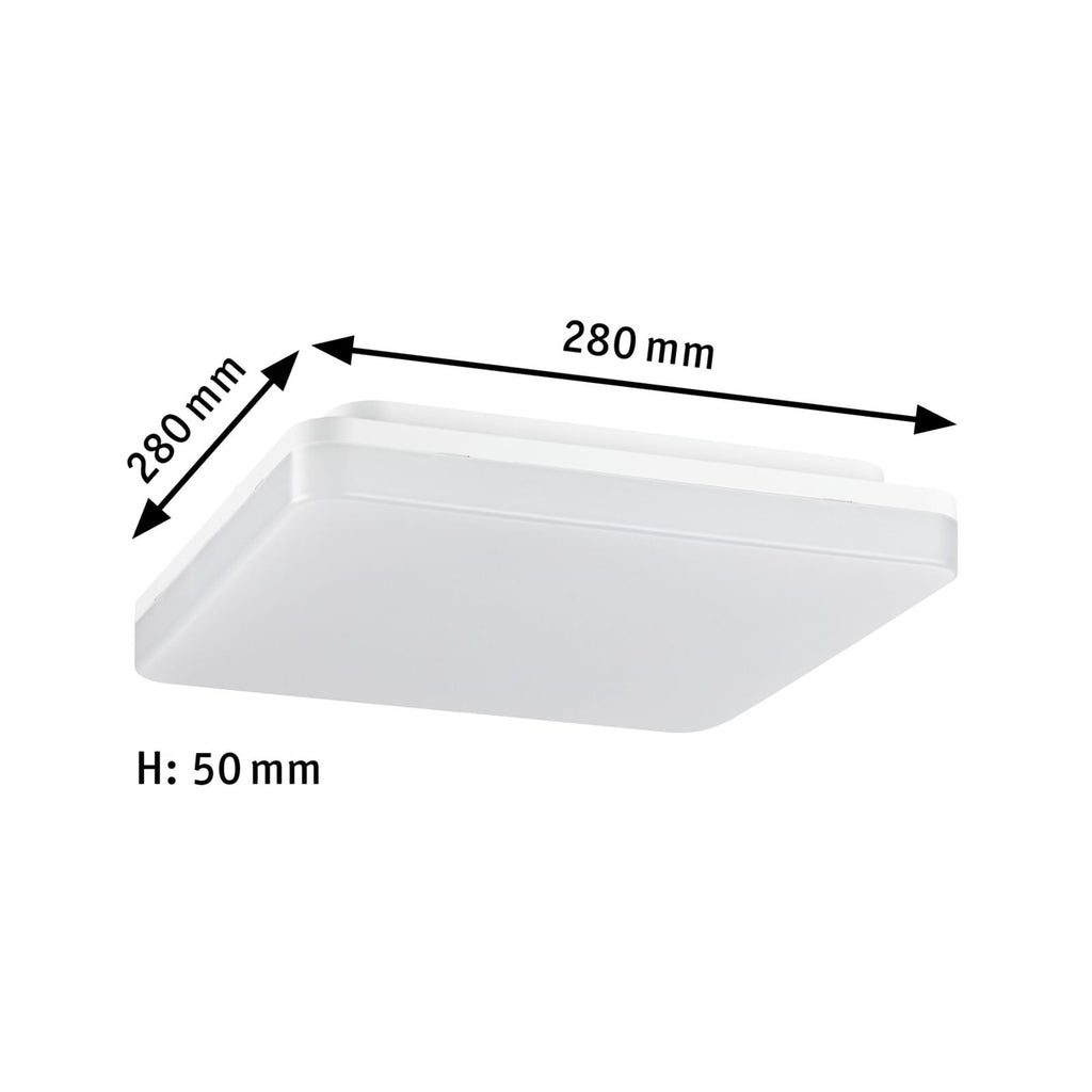 LED panel Cela kvadratisk 28x28 cm hvit IP44 installasjon