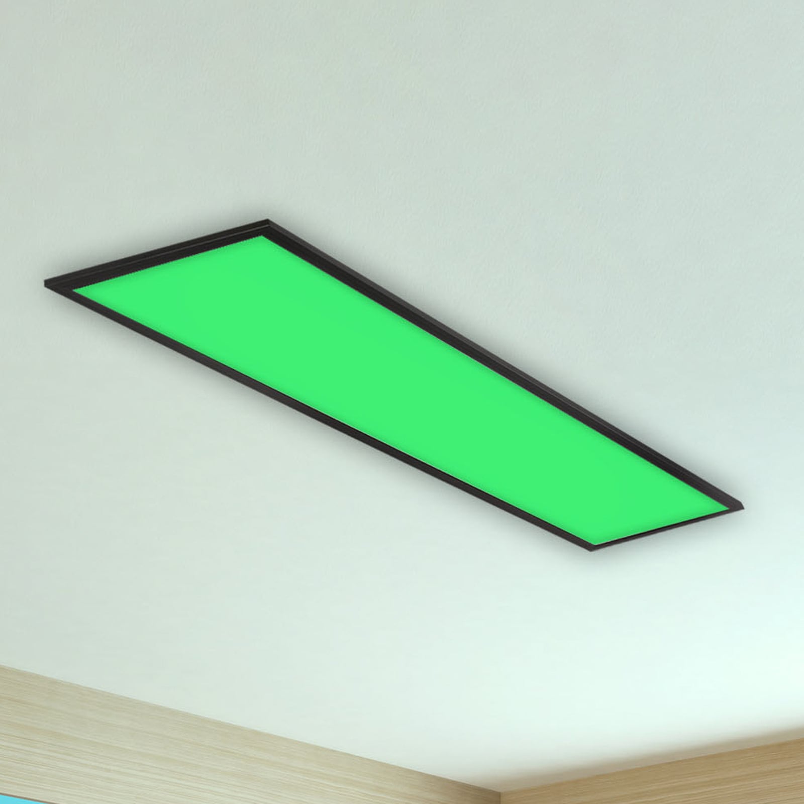 LED-panel Colour RGB CCT dimbar med fjernkontroll 100x25 cm - Briloner forfra