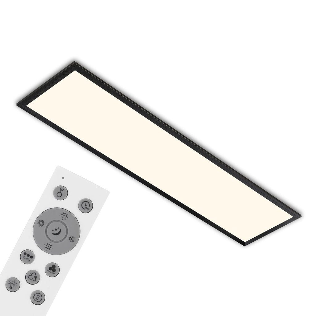 Detalj av LED-panel Colour RGB CCT dimbar med fjernkontroll 100x25 cm - Briloner