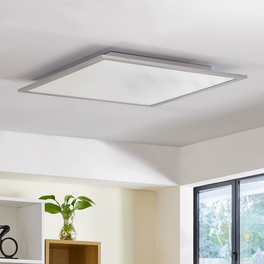 LED-panel Dinvoris 62x62 cm CCT dimbar sølv/hvit bakside