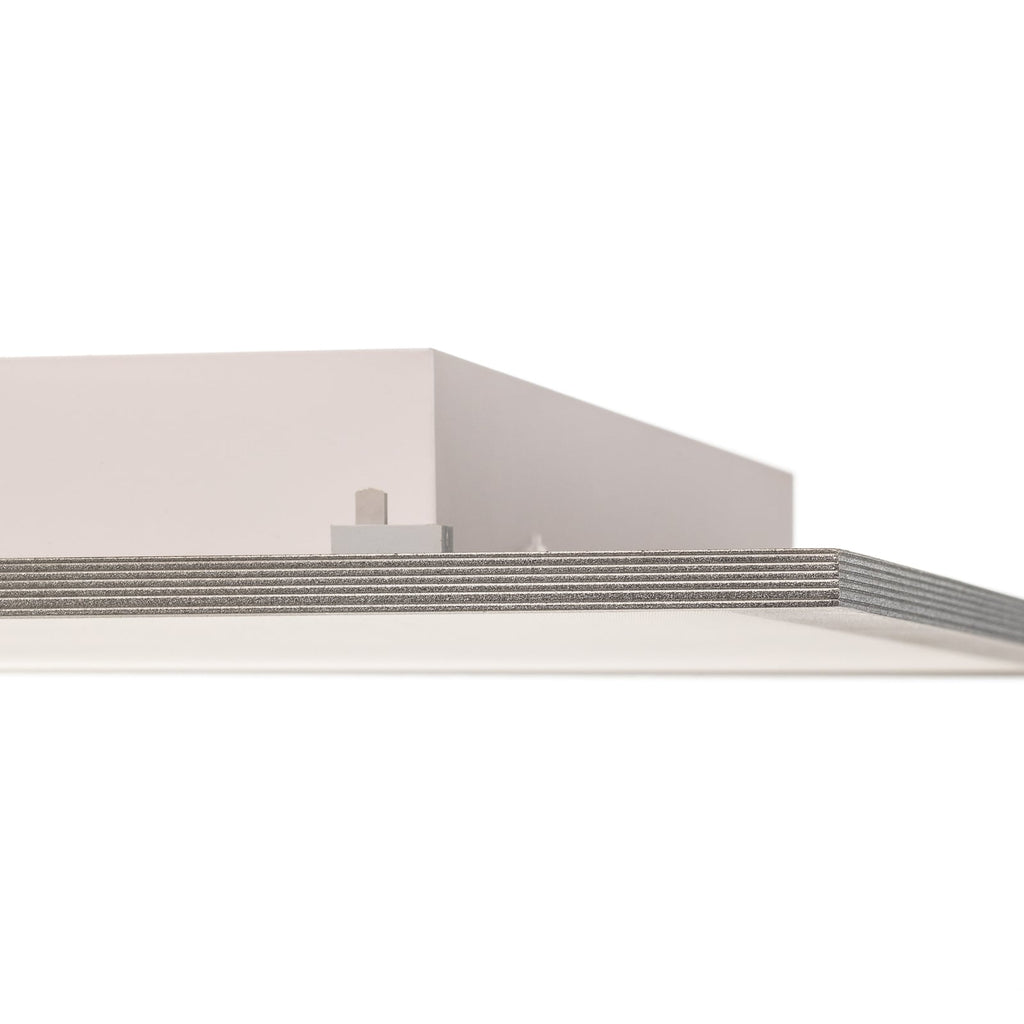 LED-panel Dinvoris 62x62 cm CCT dimbar sølv/hvit med lys på
