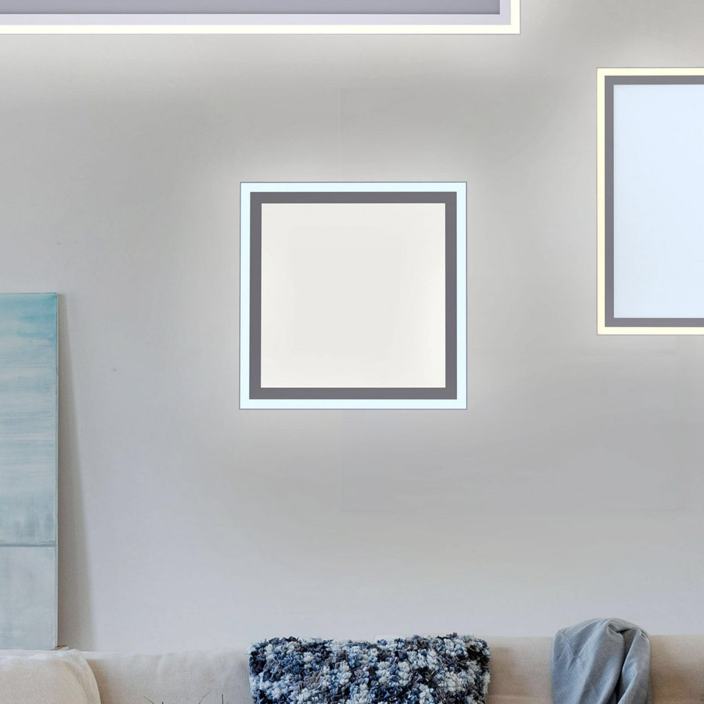 LED-panel Edging 31x31 cm CCT dimbar med fjernkontroll forfra