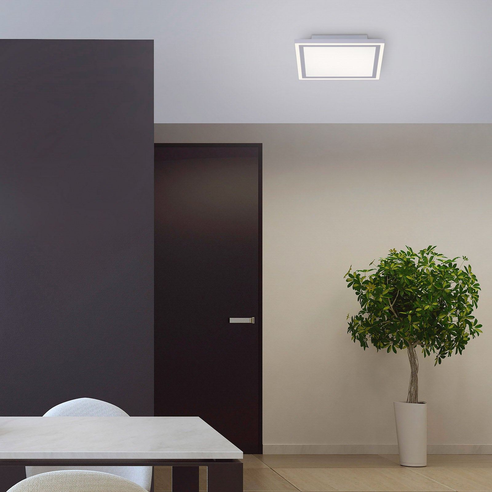 LED-panel Edging 31x31 cm CCT dimbar med fjernkontroll bakside
