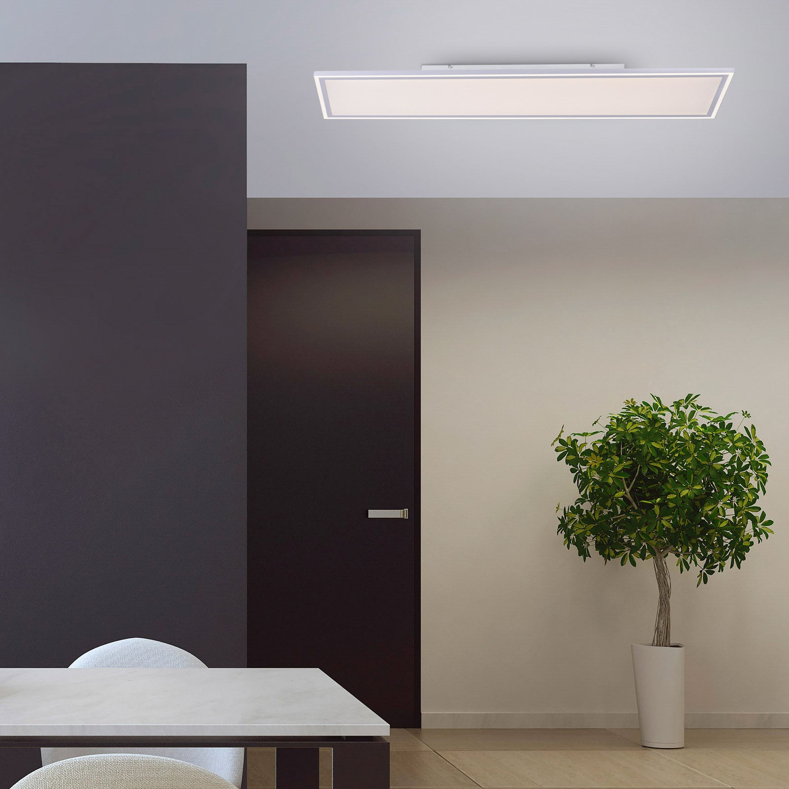LED-panel Edging dimbar CCT 121x31 cm 60W med fjernkontroll bakside