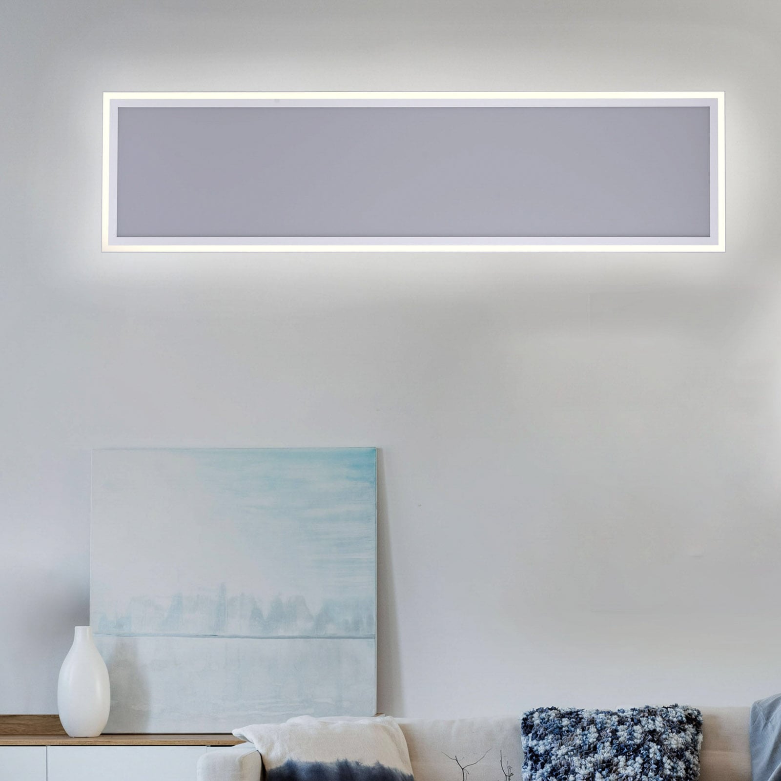 LED-panel Edging dimbar CCT 121x31 cm 60W med fjernkontroll lysmodus indirekte lys