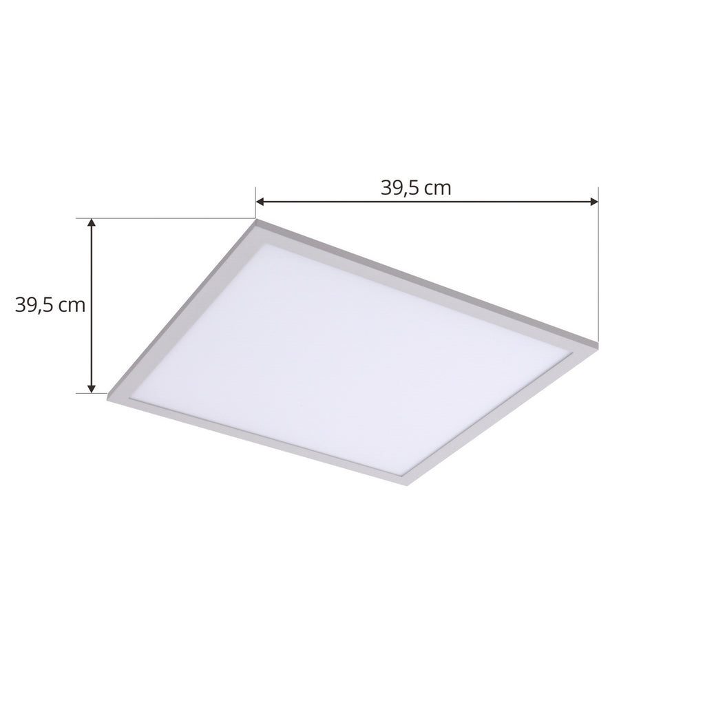 LED-panel Enhife hvit 40x40 cm 20W 4000K nøytralhvit montert i rom