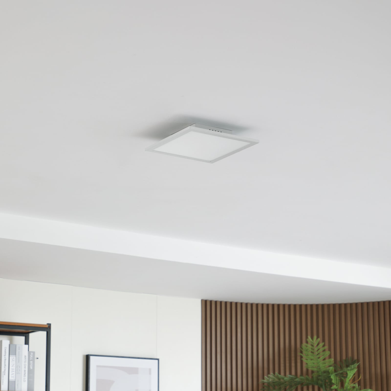 LED-panel Enhife hvit aluminium 30x30 cm 4000K 14W bakside