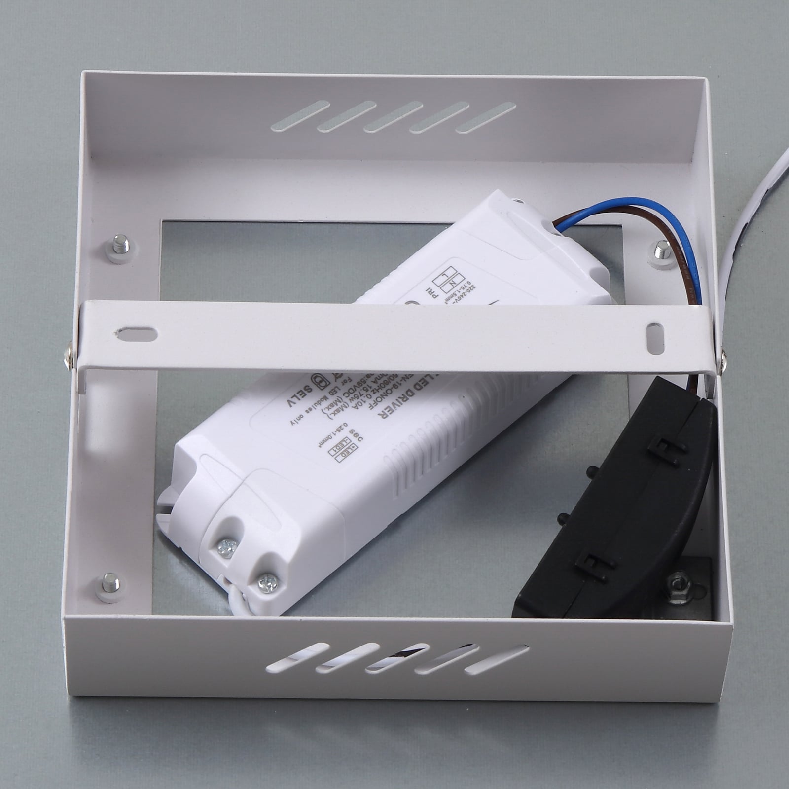 LED-panel Enhife hvit aluminium 30x30 cm 4000K 14W med ledning
