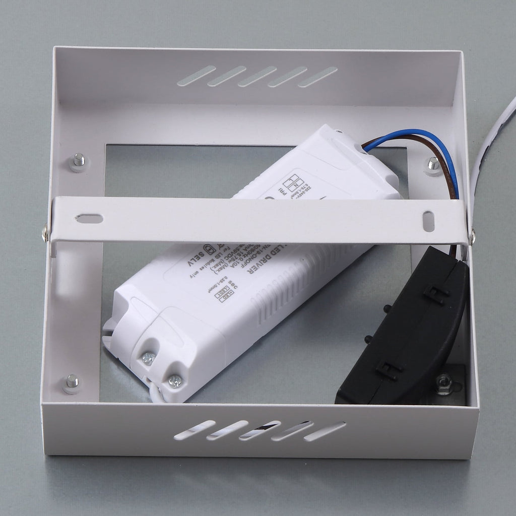 LED-panel Enhife hvit aluminium 30x30 cm 4000K 14W med ledning