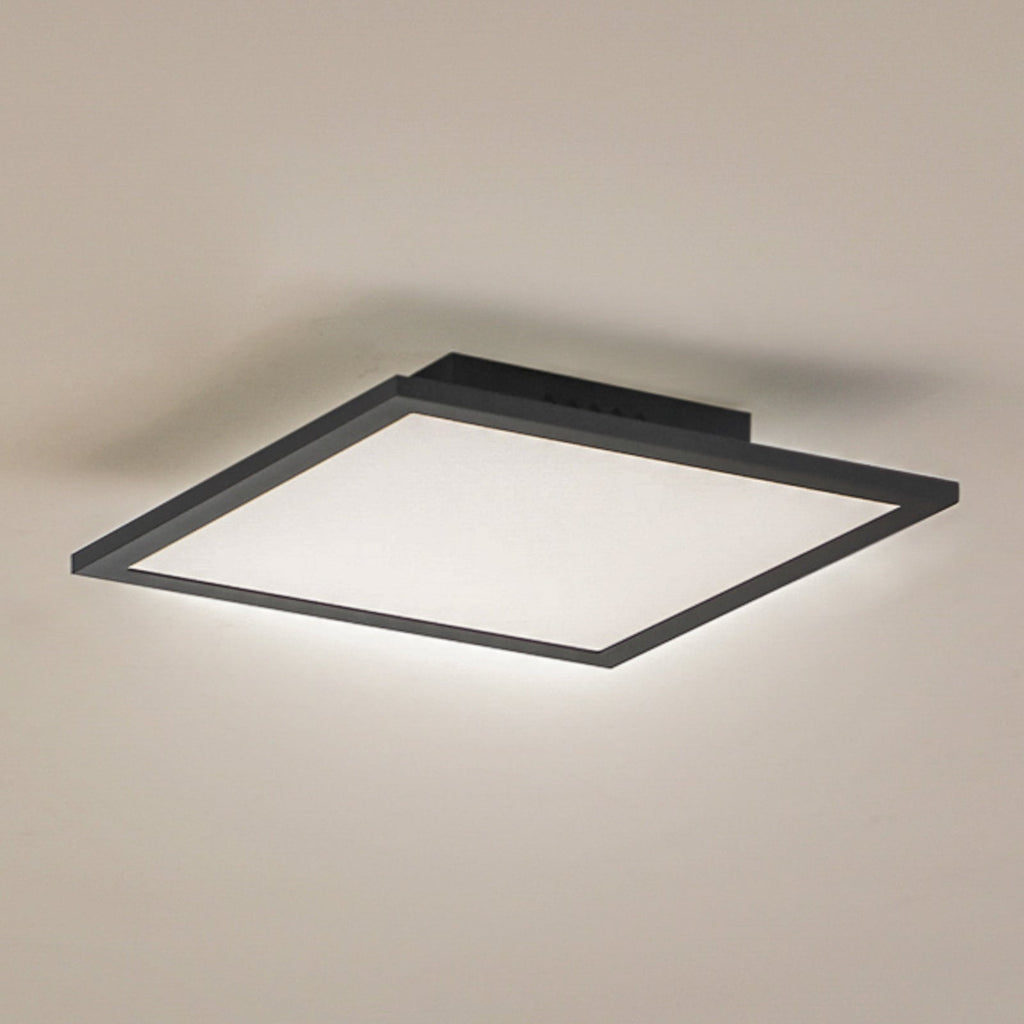 LED-panel Enhife svart 30x30 cm 4000K nøytralhvit forfra