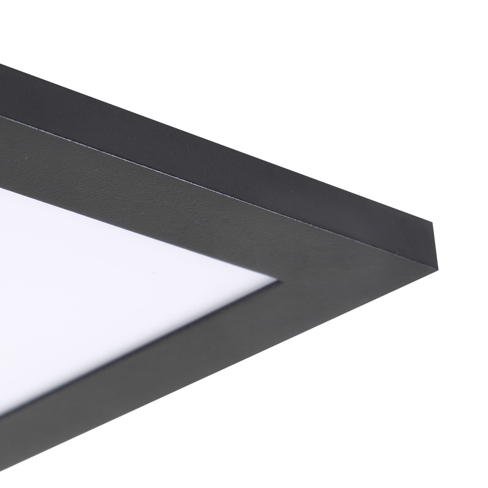 LED-panel Enhife svart 30x30 cm 4000K nøytralhvit fra siden