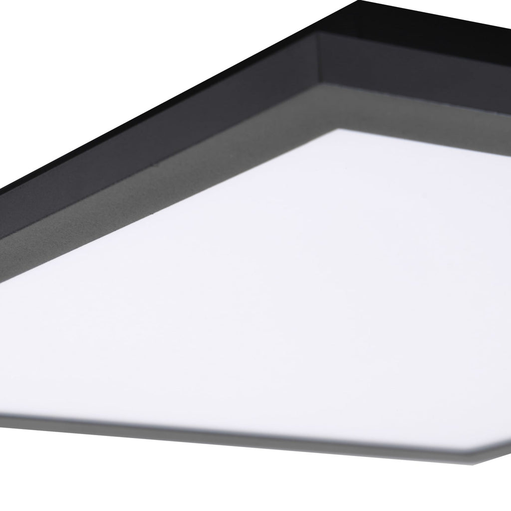 LED-panel Enhife svart 30x30 cm 4000K nøytralhvit i moderne interiør