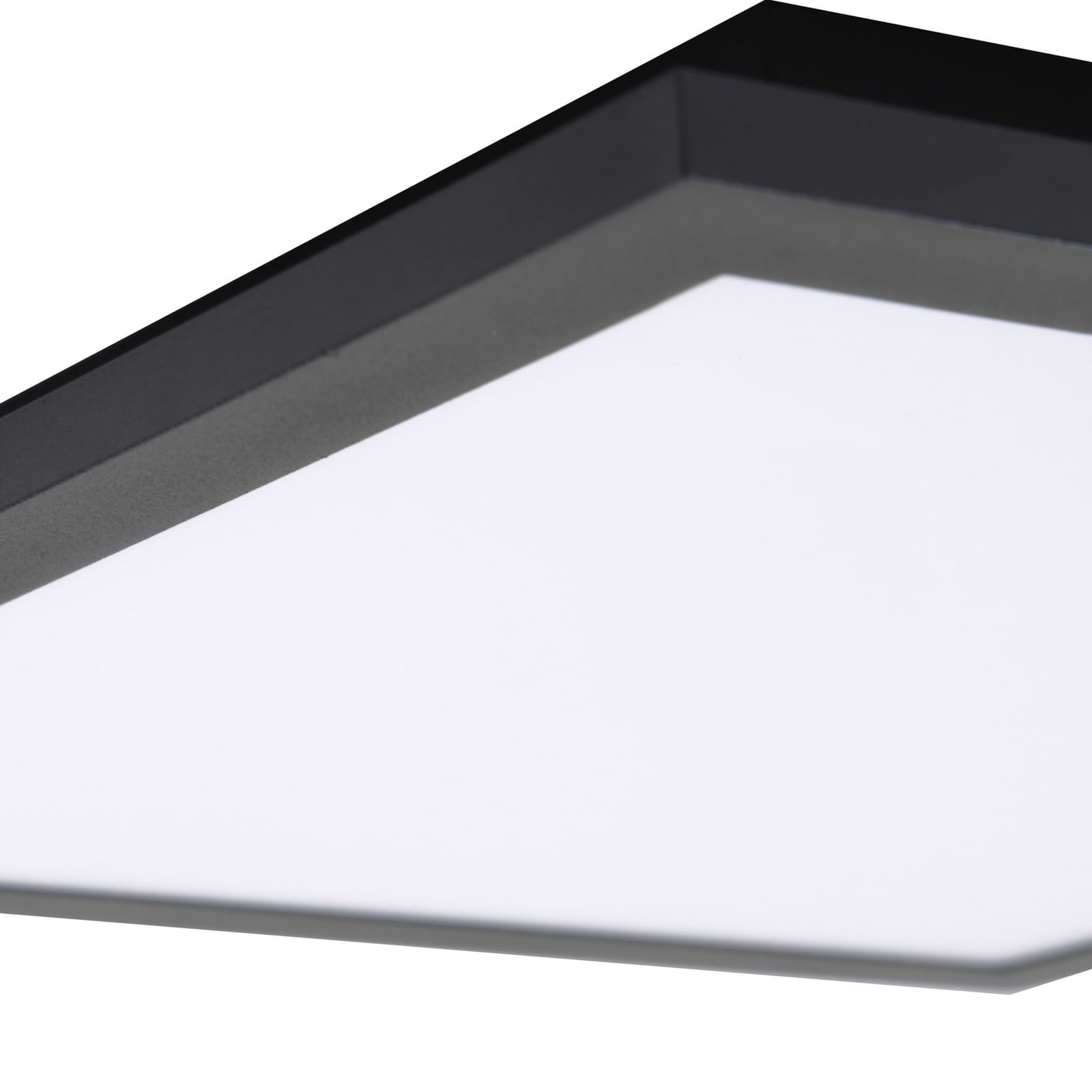 LED-panel Enhife svart 30x30 cm 4000K nøytralhvit i moderne interiør