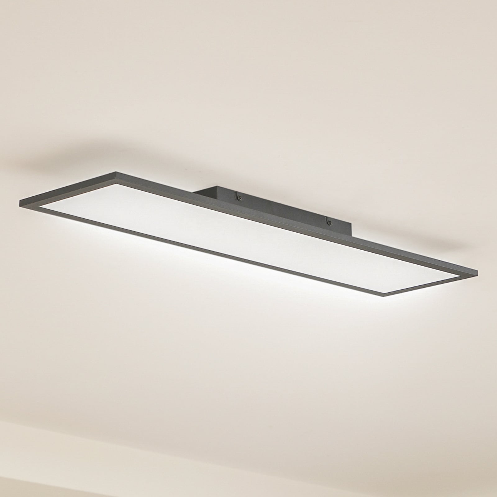 LED-panel Enhife svart 80x20 cm 21W 4000K forfra