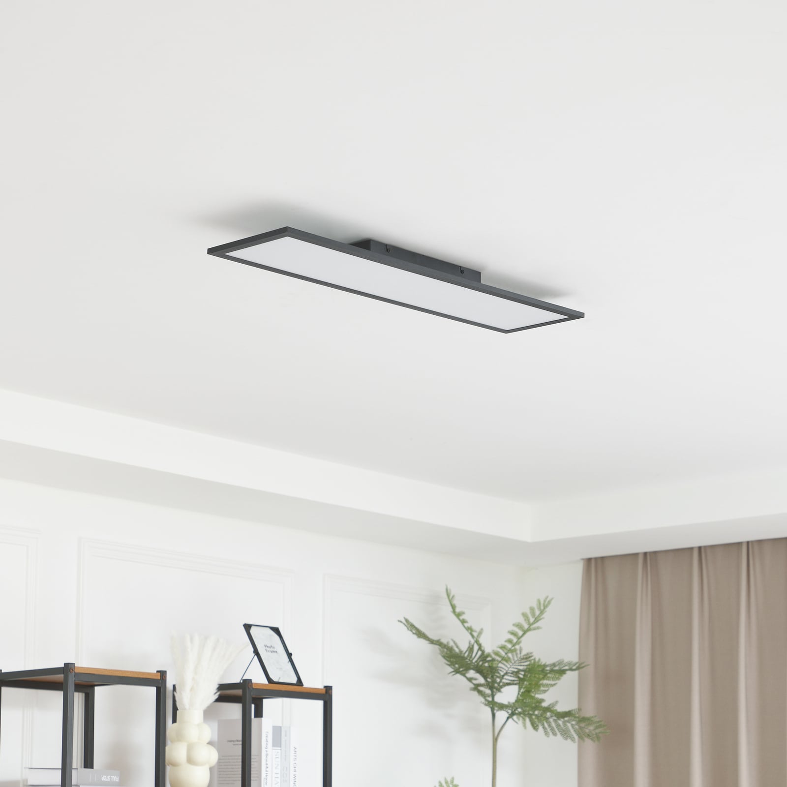 LED-panel Enhife svart 80x20 cm 21W 4000K bakside