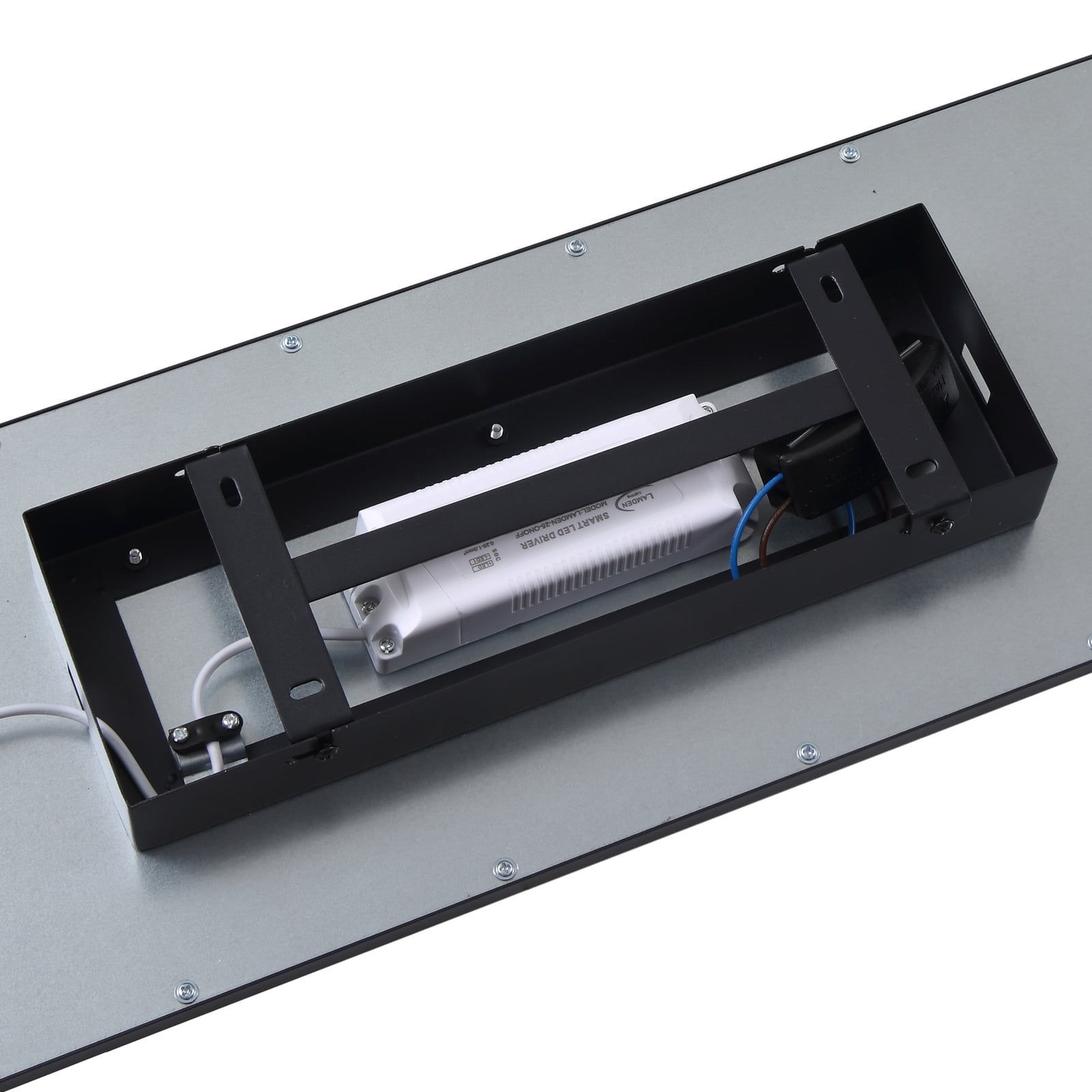 LED-panel Enhife svart 80x20 cm 21W 4000K sideprofil