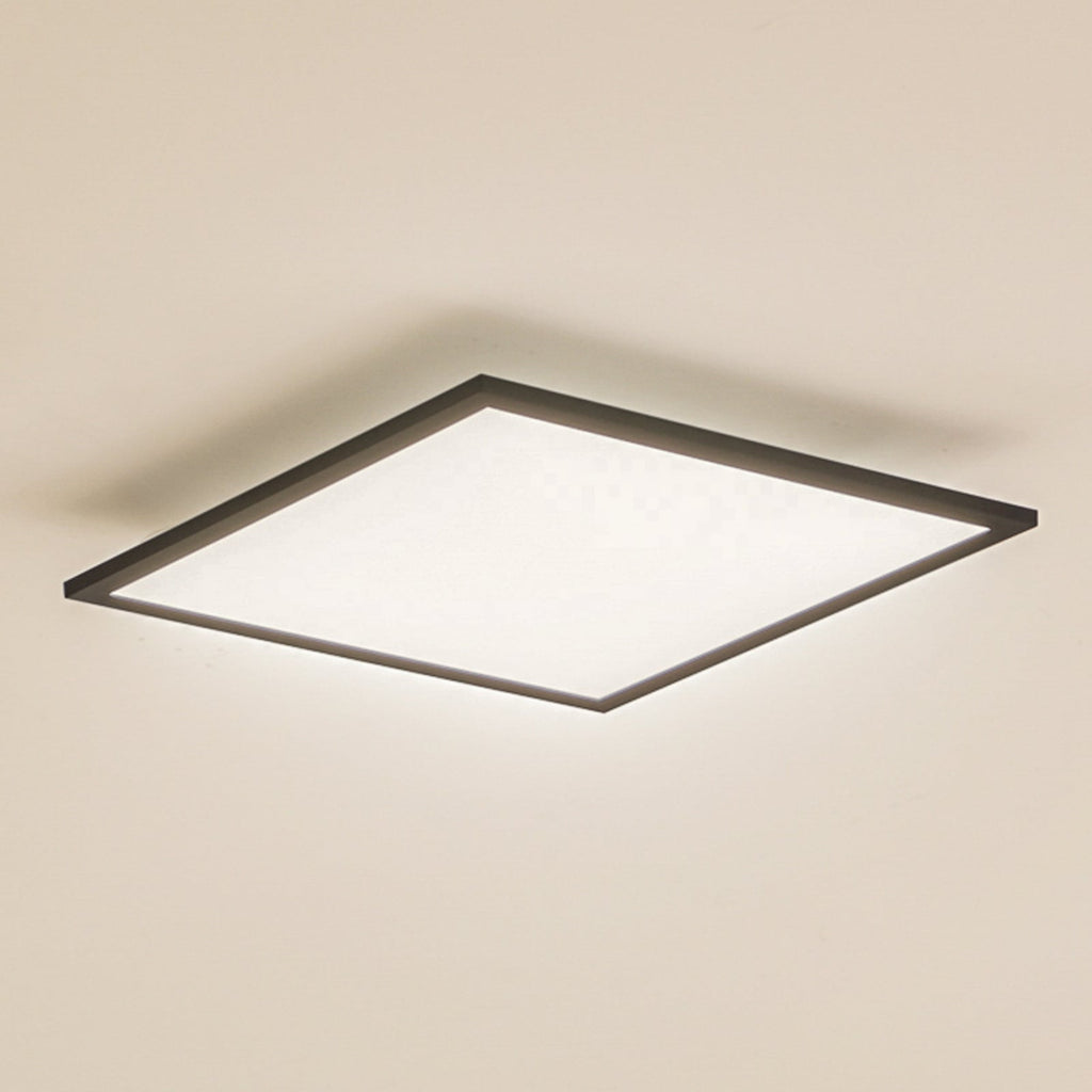 LED-panel Enhife svart aluminium 40x40 cm front