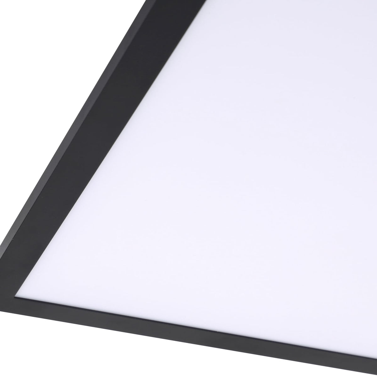LED-panel Enhife svart aluminium 40x40 cm med installasjonsdetaljer